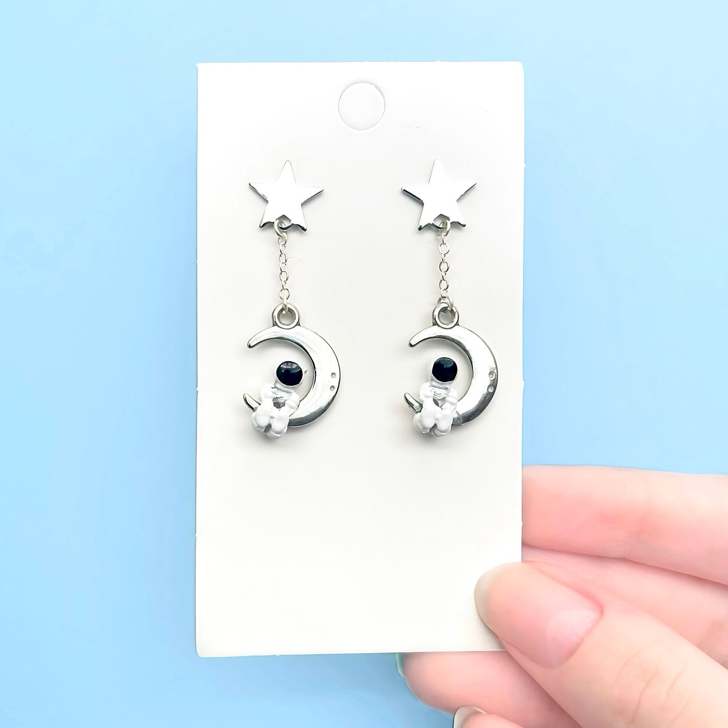 Spaceman Earrings