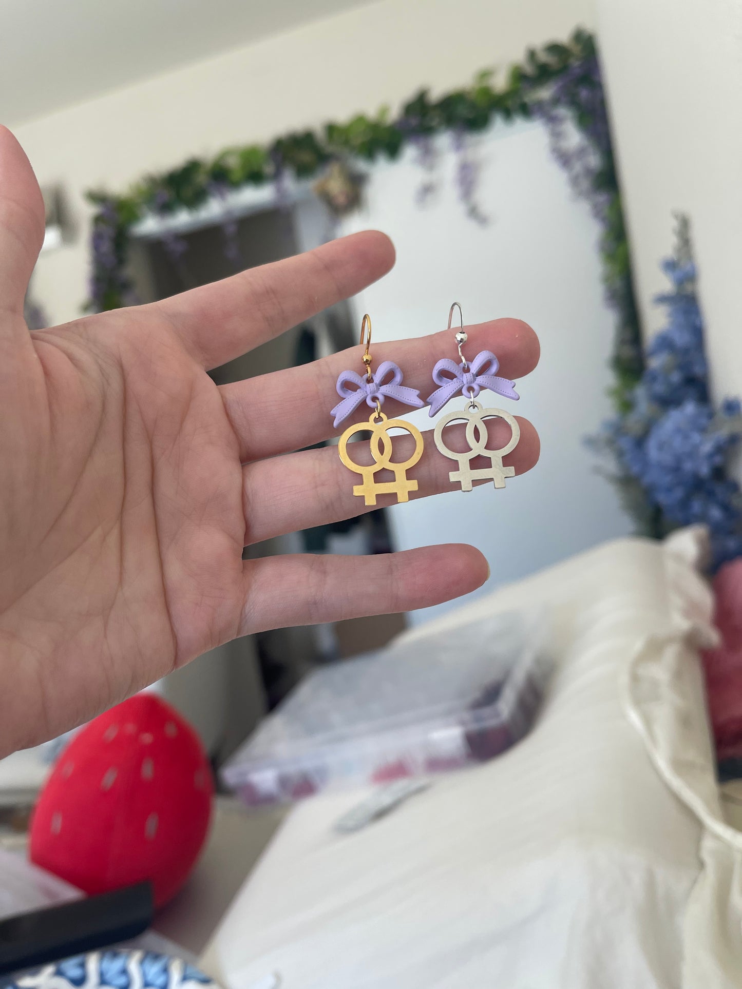 Lavender Lesbian Earrings