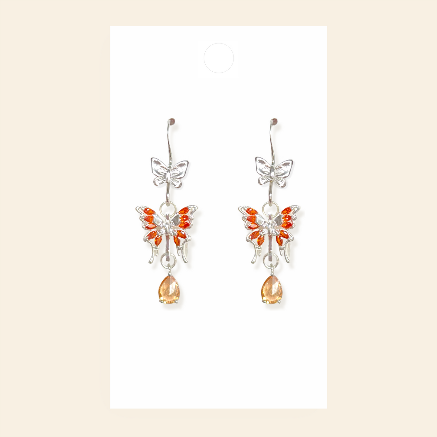 Bejeweled Butterfly Earrings