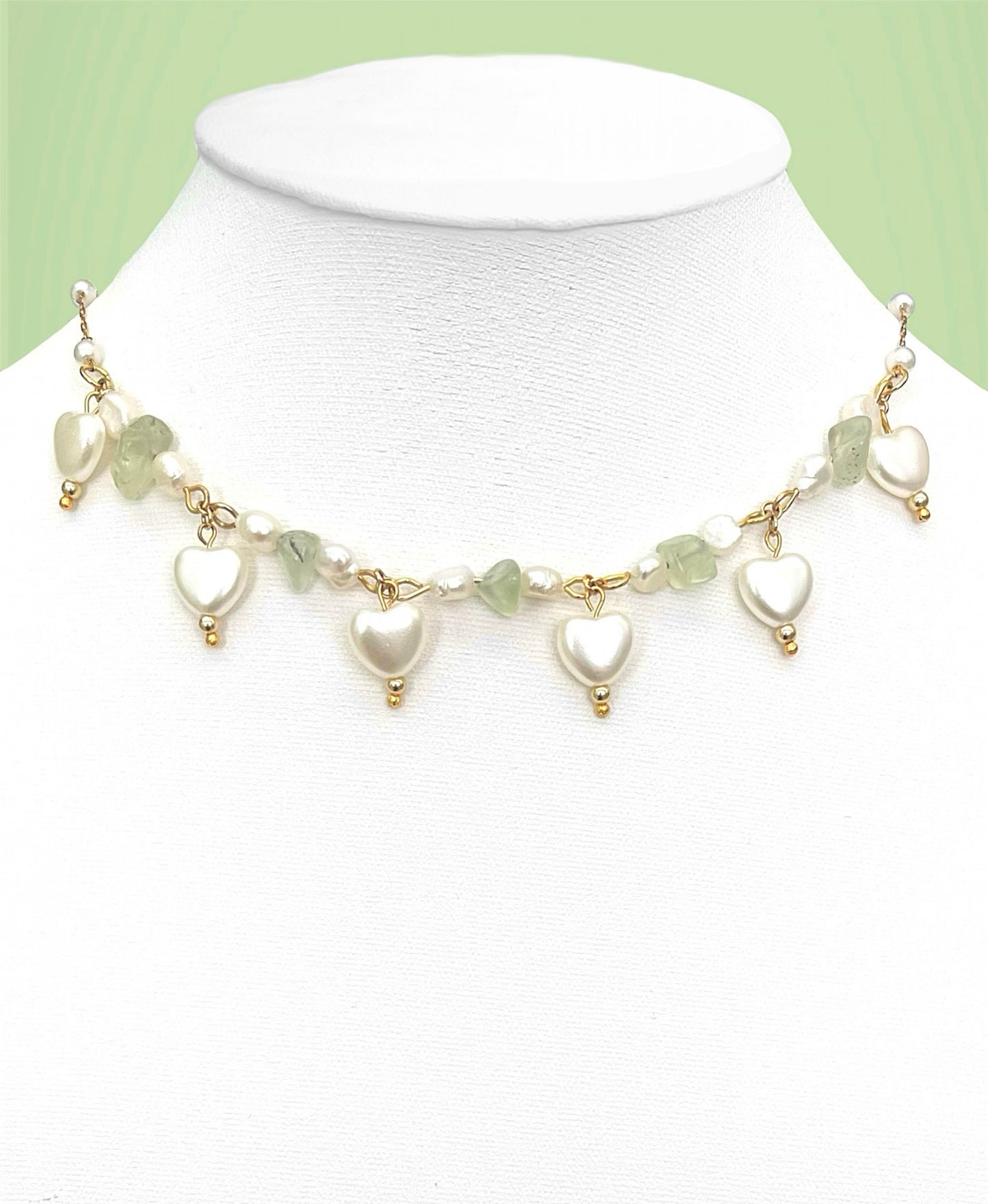 Pearly Heart Necklace