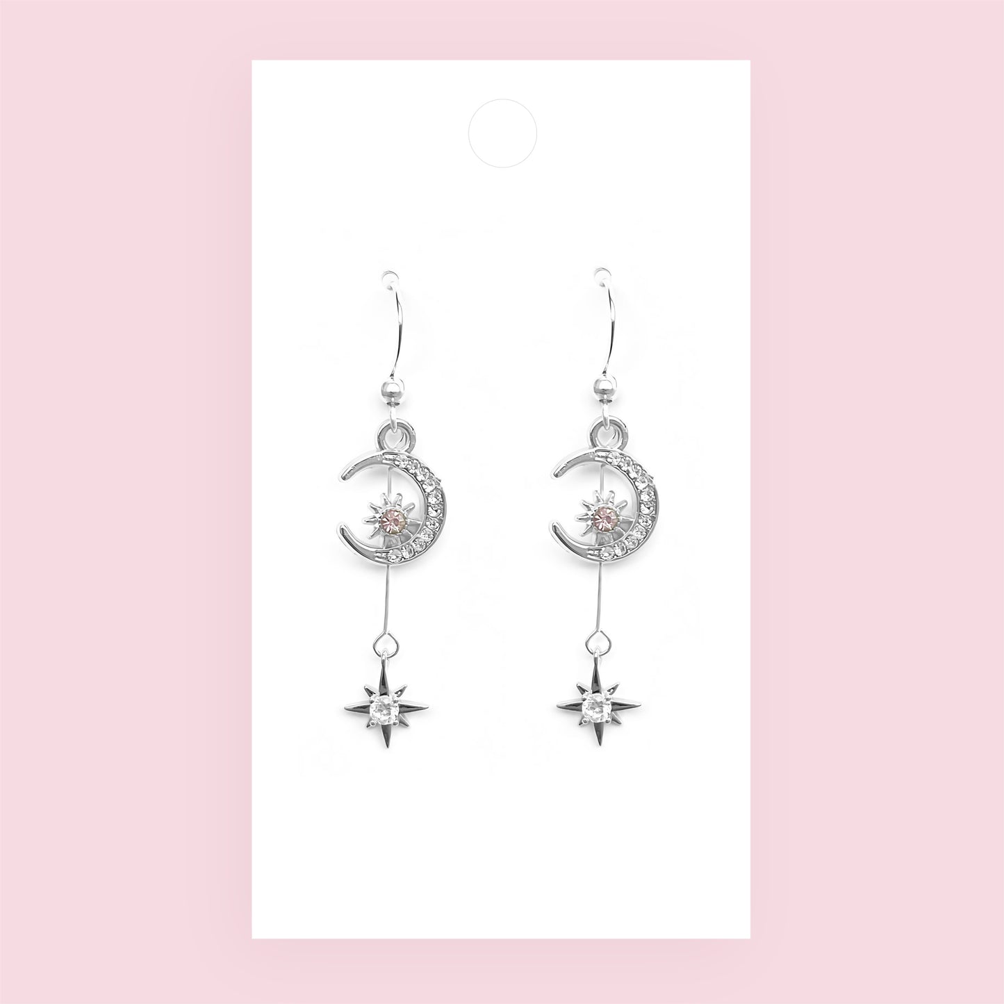 Silver Moon n Star Earrings