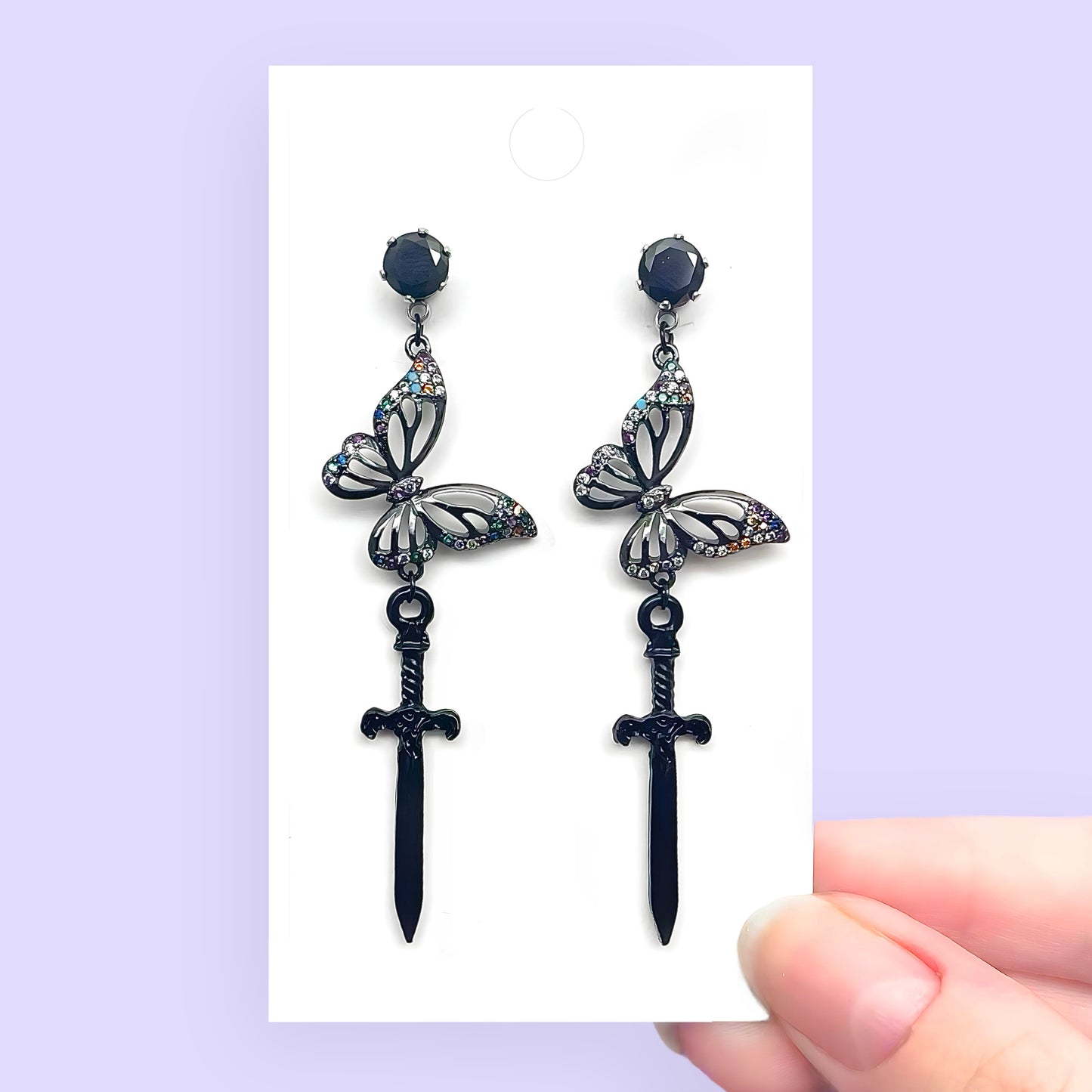 Butterfly Dagger Earrings