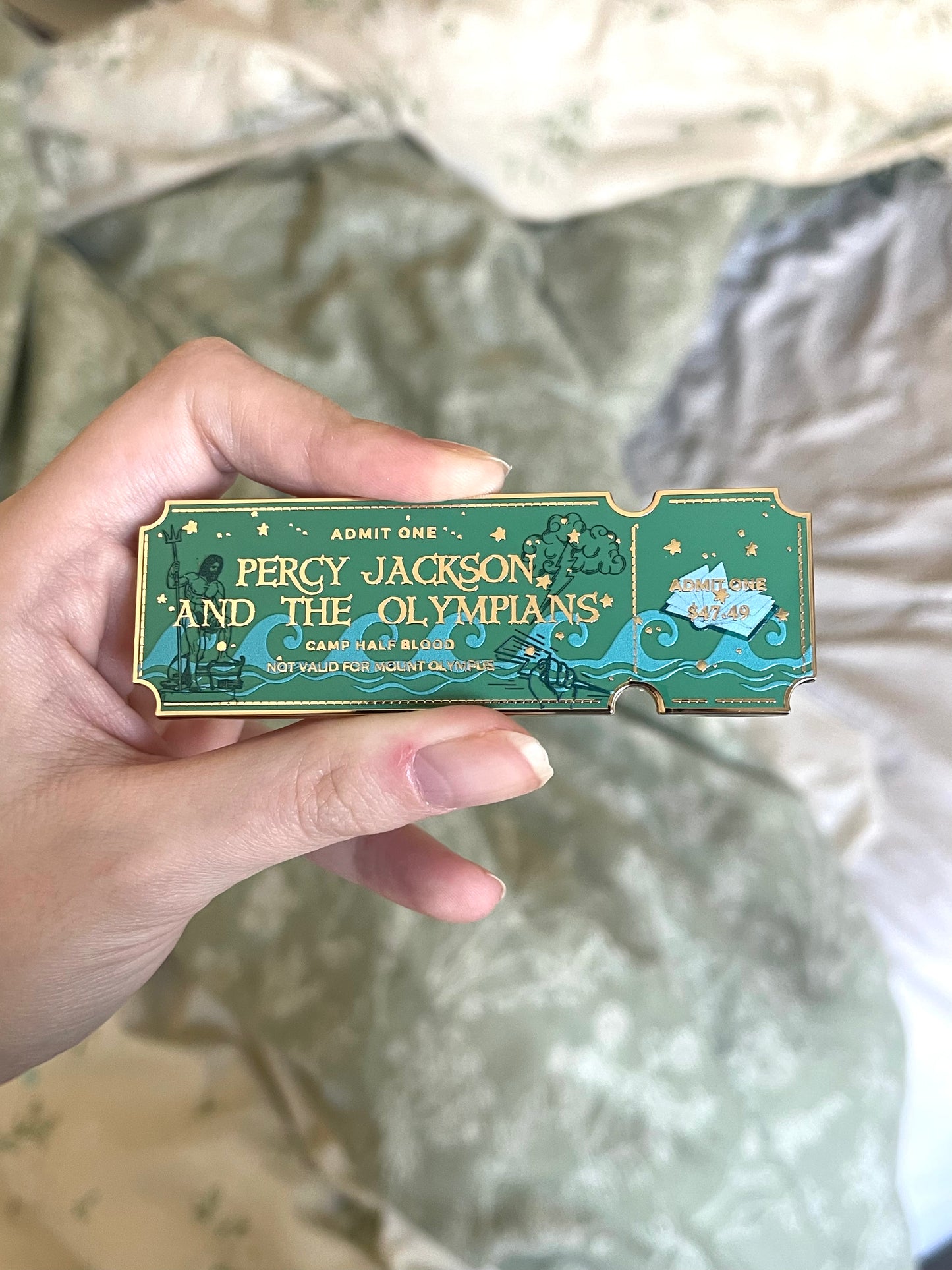 Percy Jackson Ticket Enamel Pin