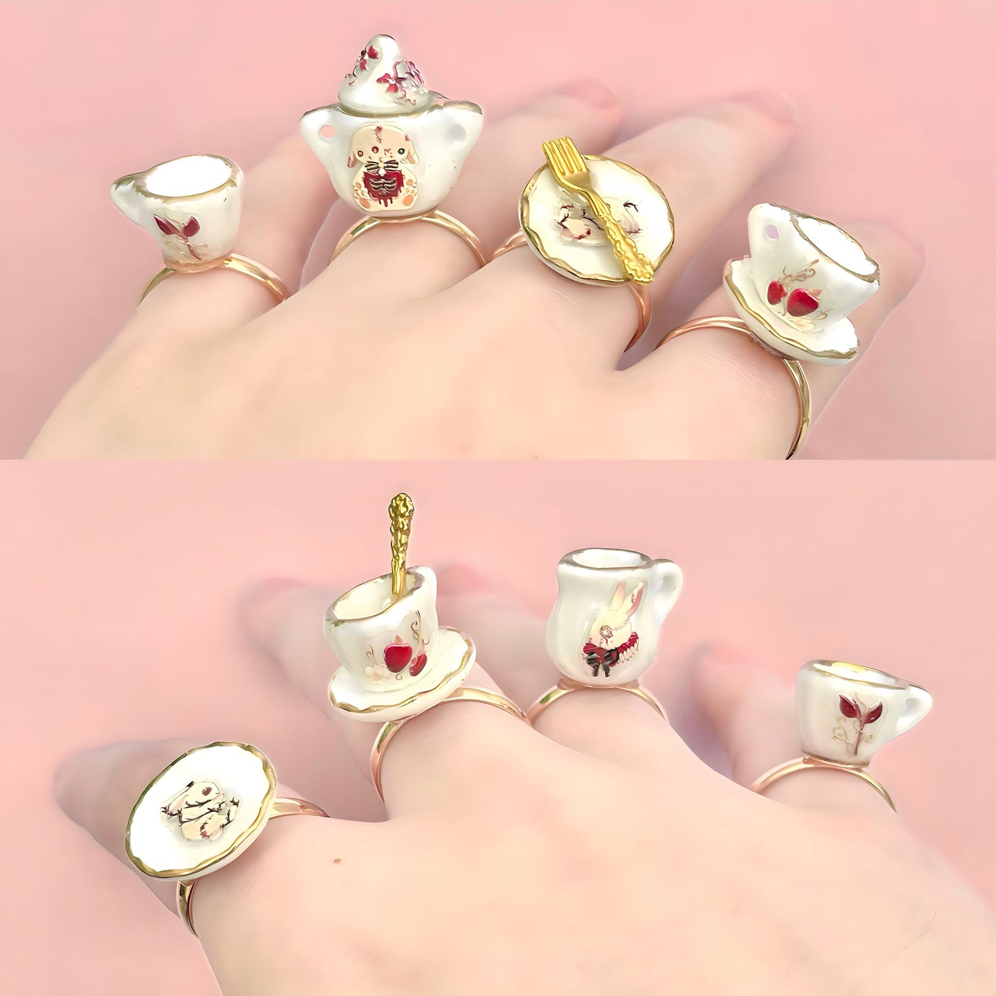Tea Party Ring Set