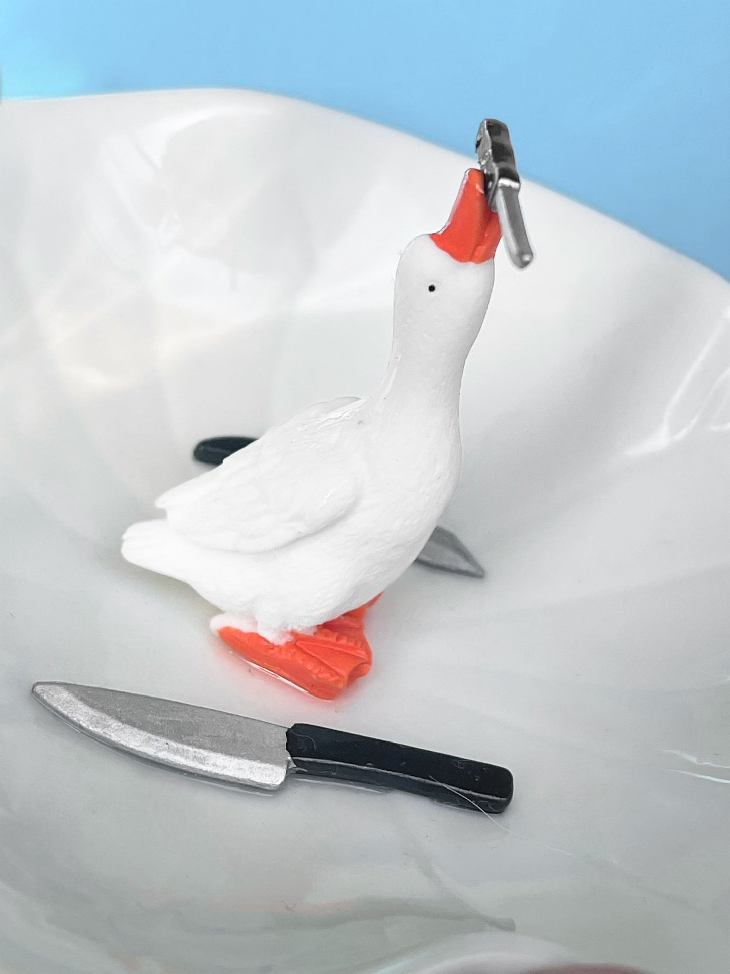 Knife Geese Jewelry Dish