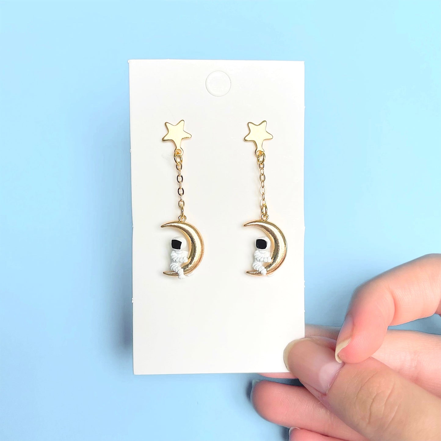 Spaceman Earrings