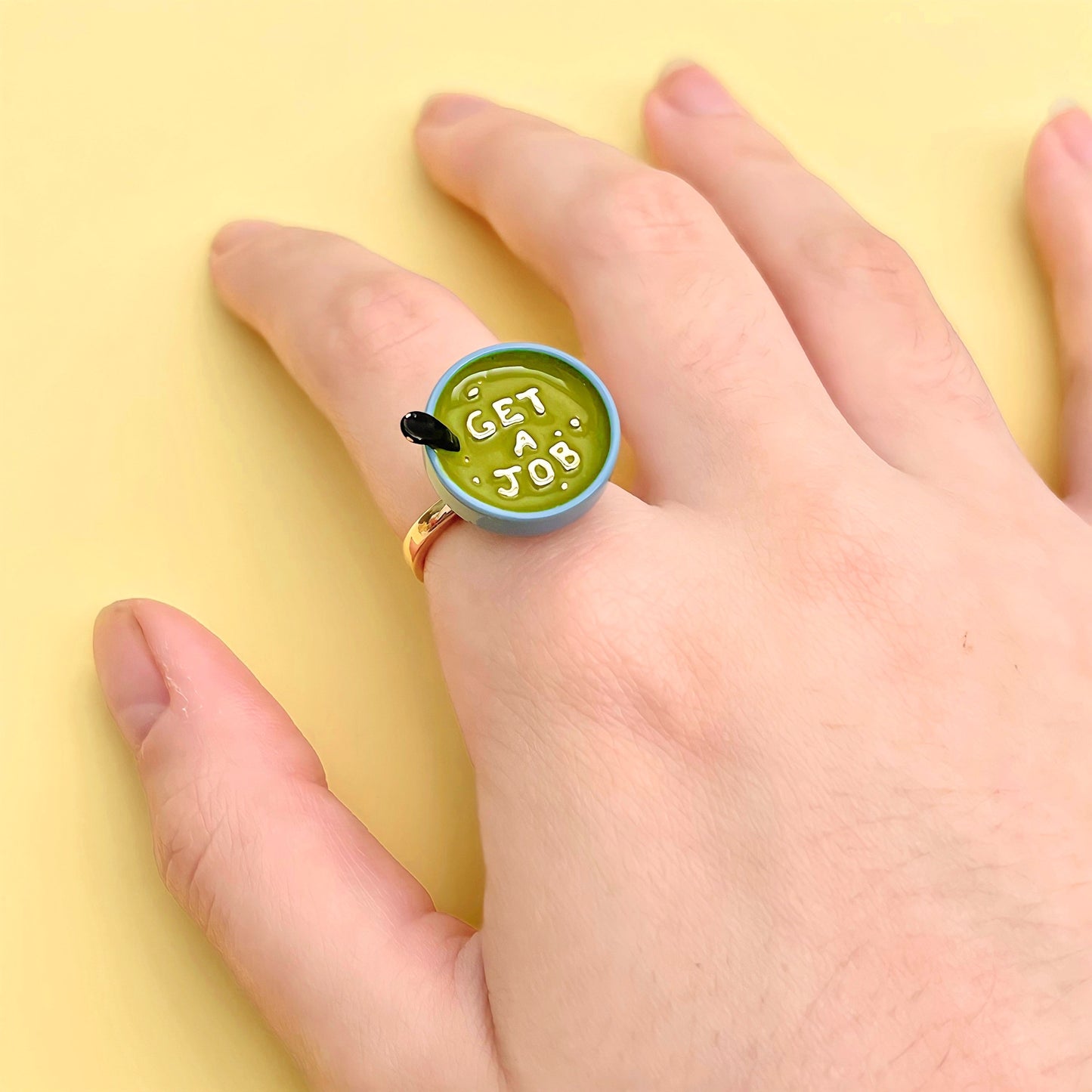 “Get A Job” 3D Spongebob Fidget Ring