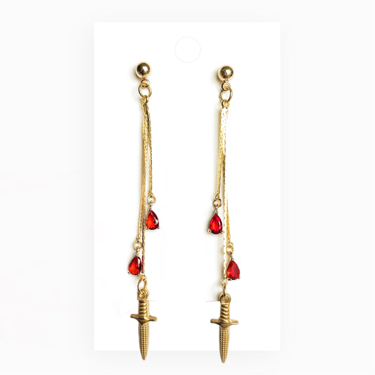 Blood Dagger Earrings