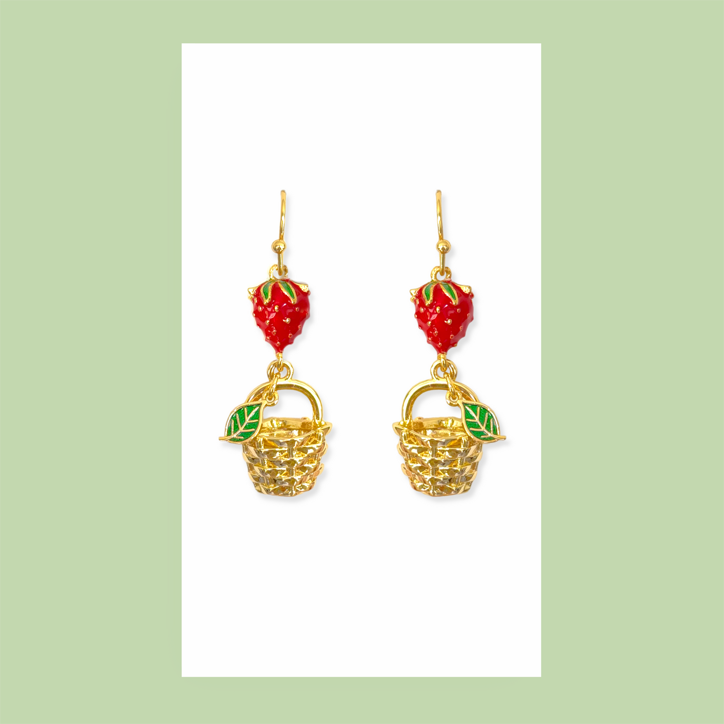 Strawberry Picking Earrings