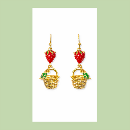 Strawberry Picking Earrings