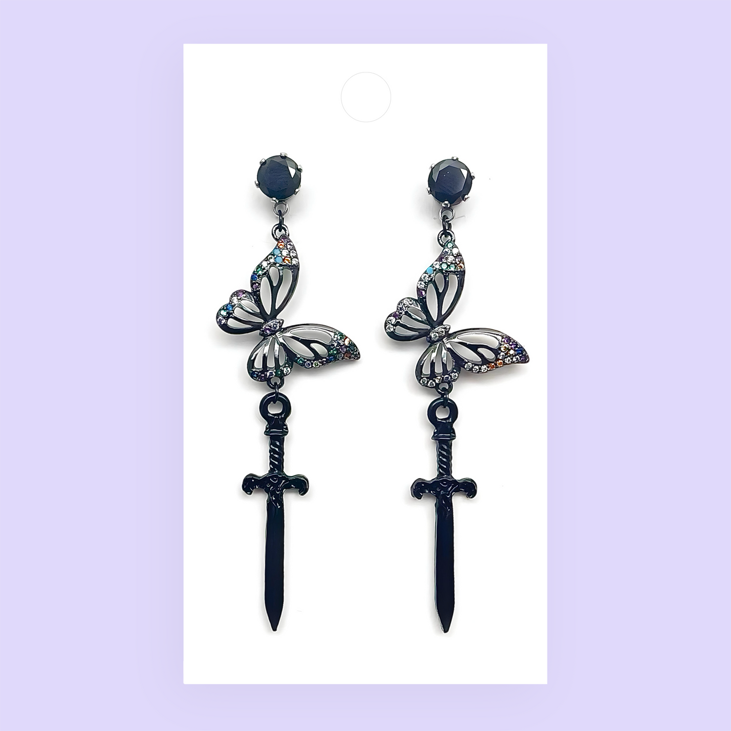Butterfly Dagger Earrings