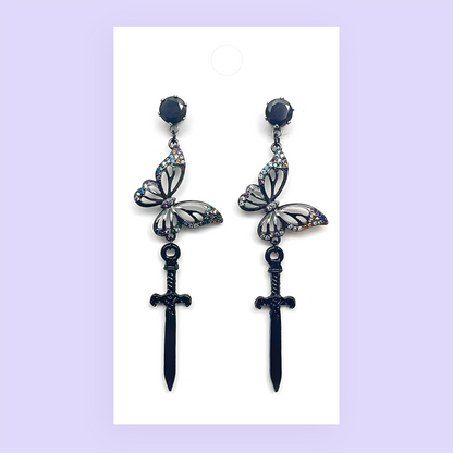 Butterfly Dagger Earrings