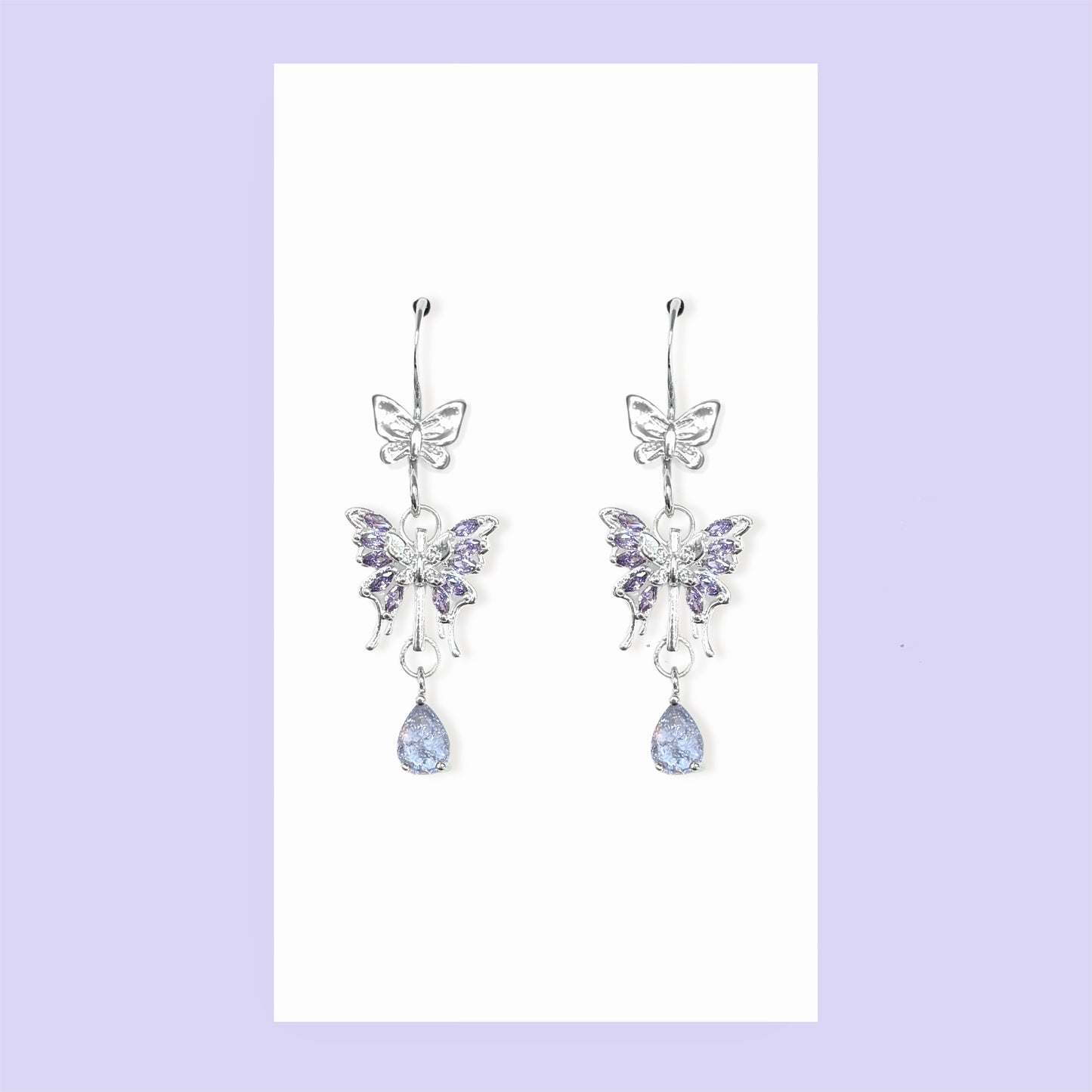 Bejeweled Butterfly Earrings