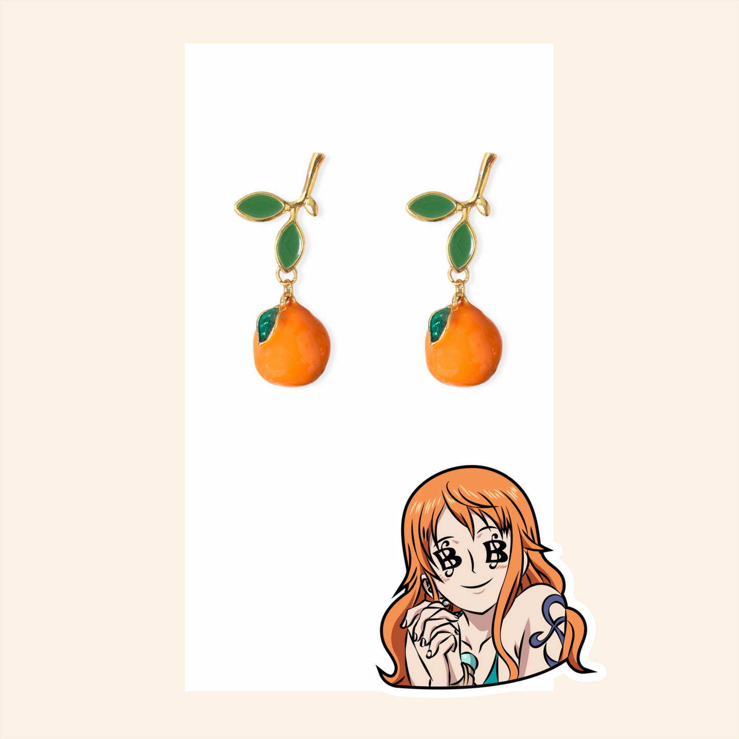 Nami’s Tangerine Earrings
