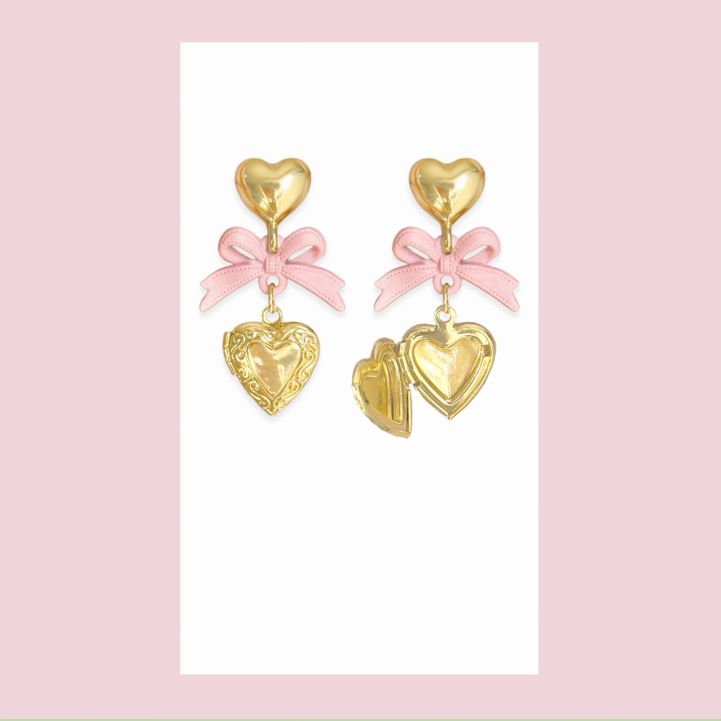 Heart Locket Earrings
