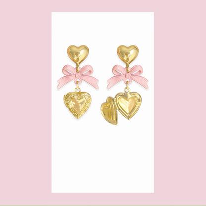 Heart Locket Earrings