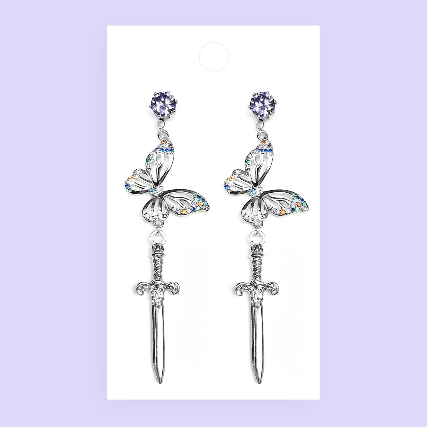 Butterfly Dagger Earrings