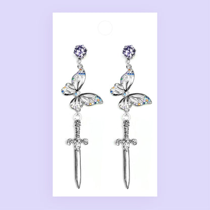 Butterfly Dagger Earrings