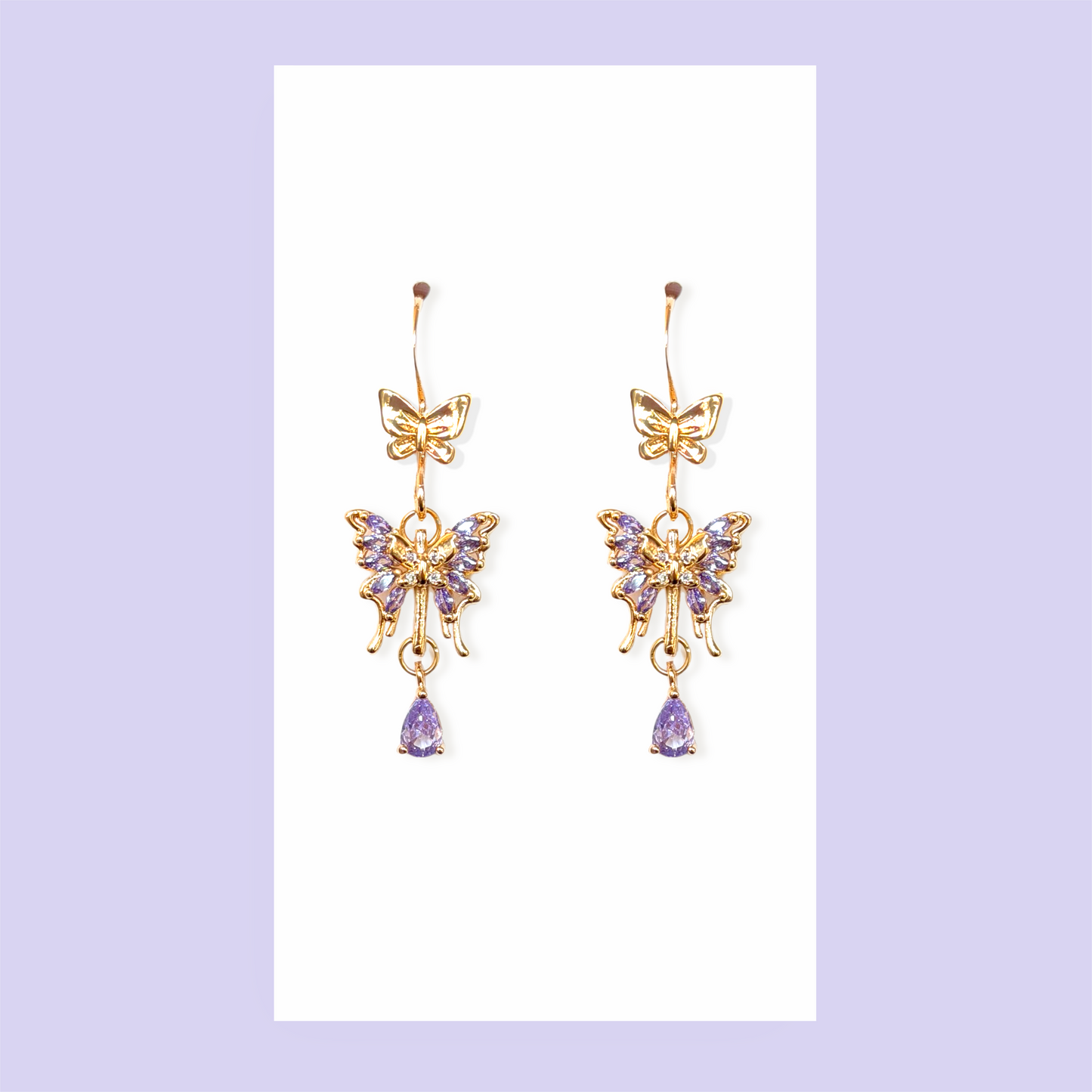 Bejeweled Butterfly Earrings