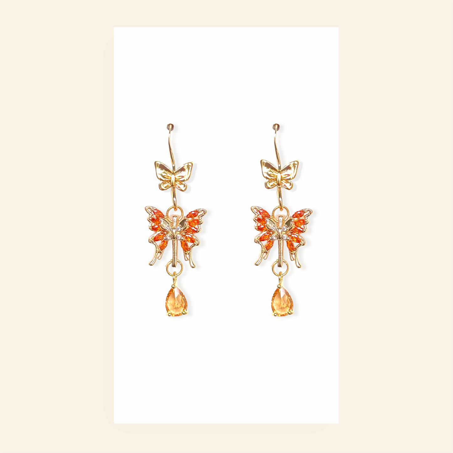 Bejeweled Butterfly Earrings