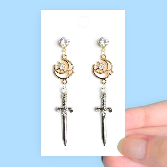 Moon Dagger Earrings