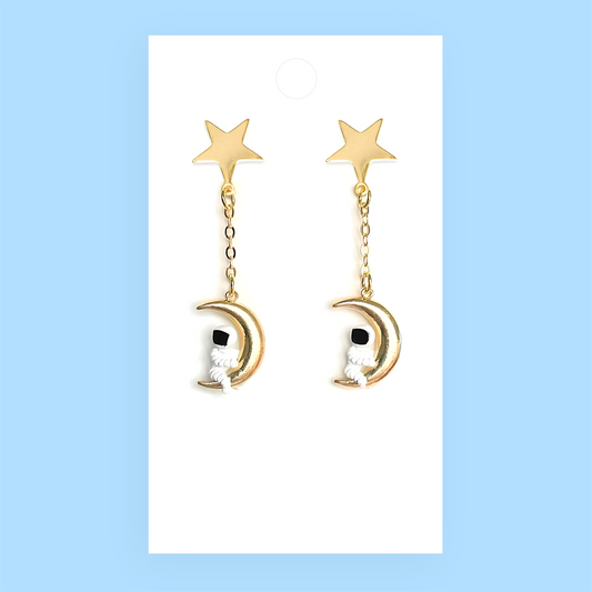 Spaceman Earrings