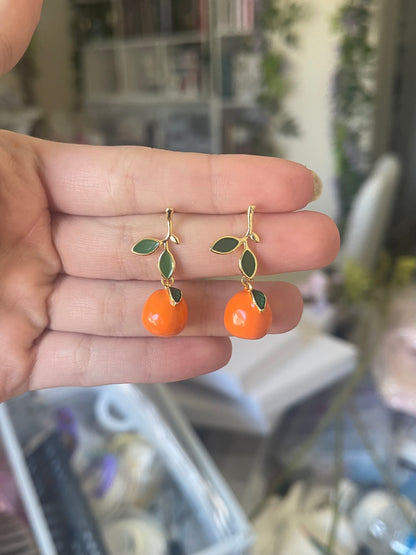 Nami’s Tangerine Earrings