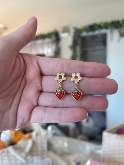Strawberry Bloom Earrings