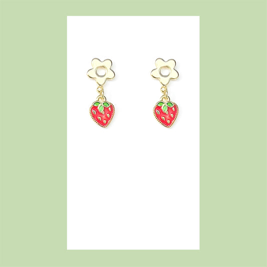 Strawberry Bloom Earrings