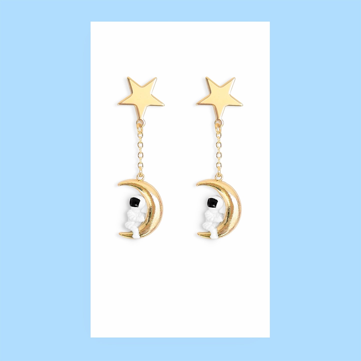 Spaceman Earrings