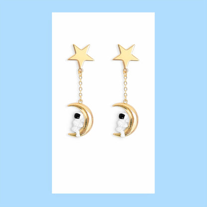 Spaceman Earrings