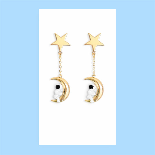 Spaceman Earrings