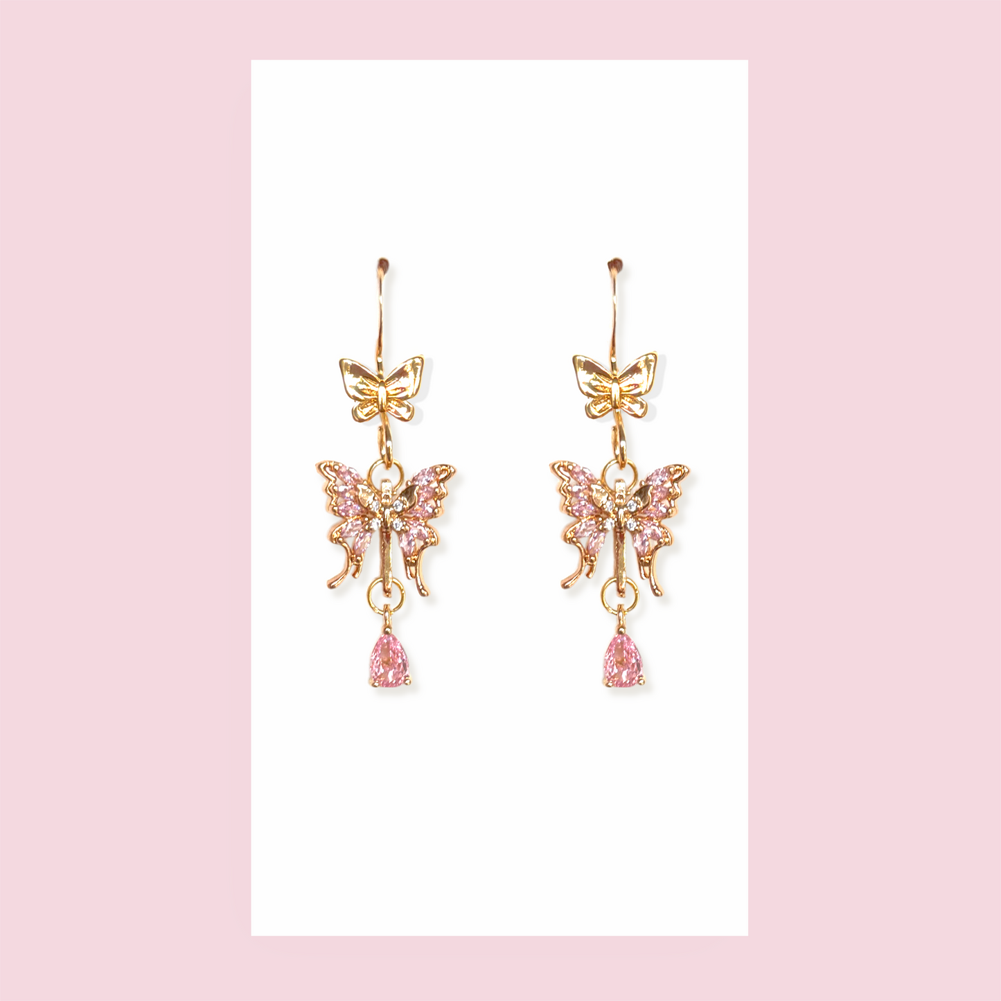 Bejeweled Butterfly Earrings