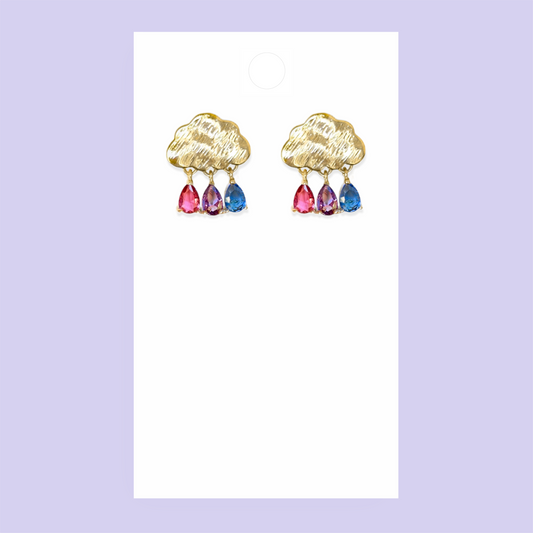 Bisexual Cloud Earrings