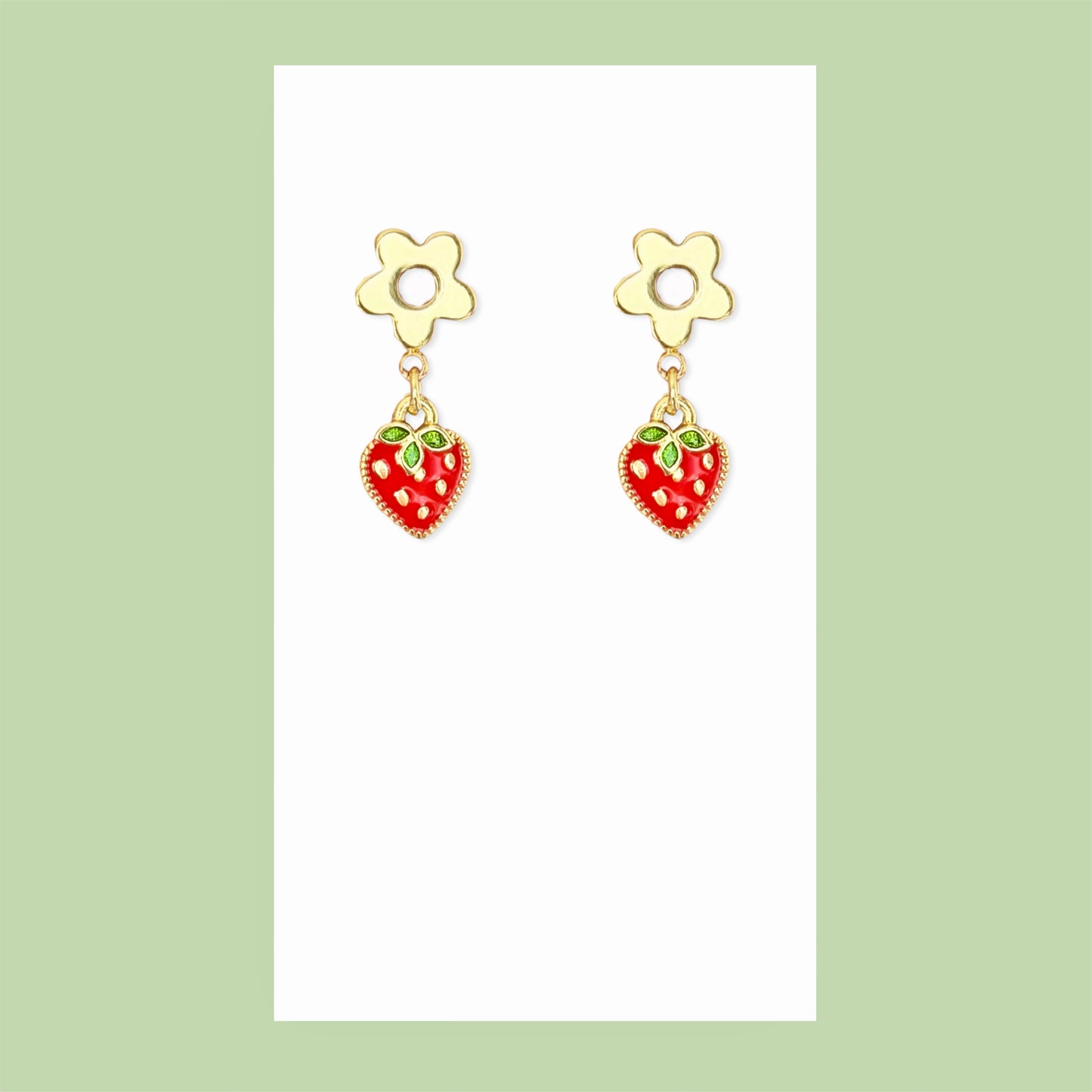 Strawberry Bloom Earrings