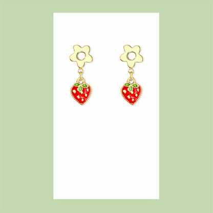Strawberry Bloom Earrings