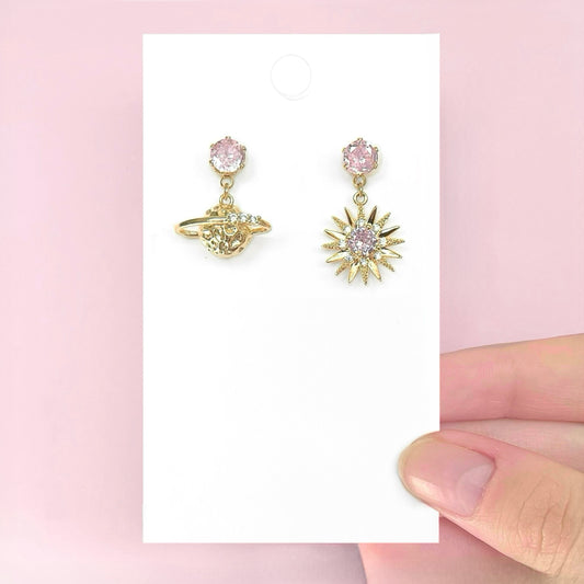 Pink Universe Earrings
