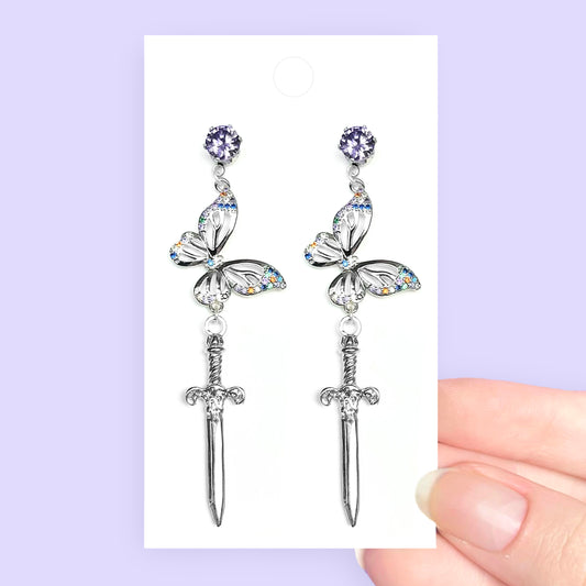 Butterfly Dagger Earrings