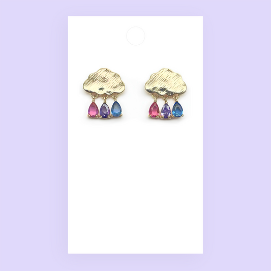 Bisexual Cloud Earrings